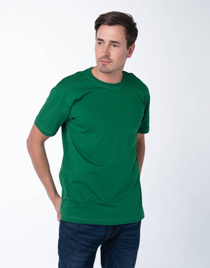 Светло-зелёная мужская футболка оптом